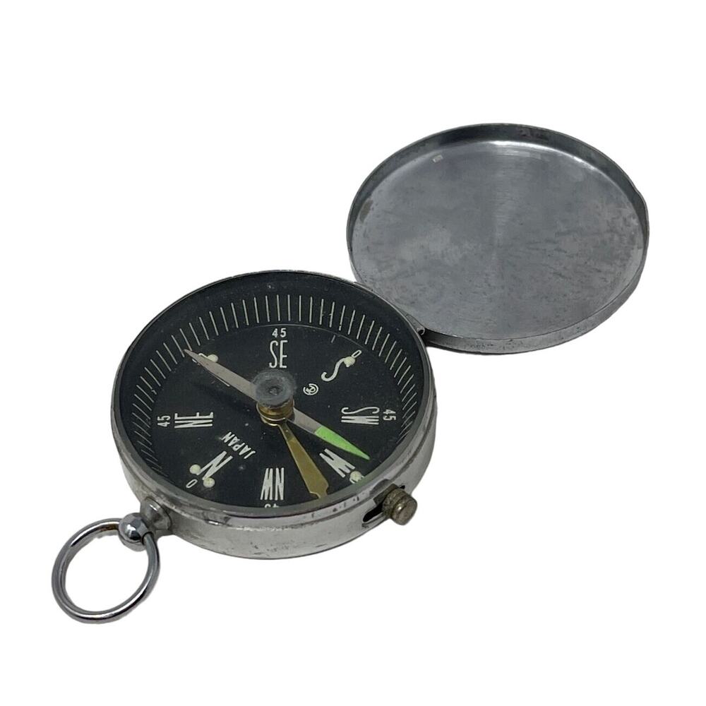 Vintage Japan Compass Stamped D on Cover D Makers Mark‎ on Face